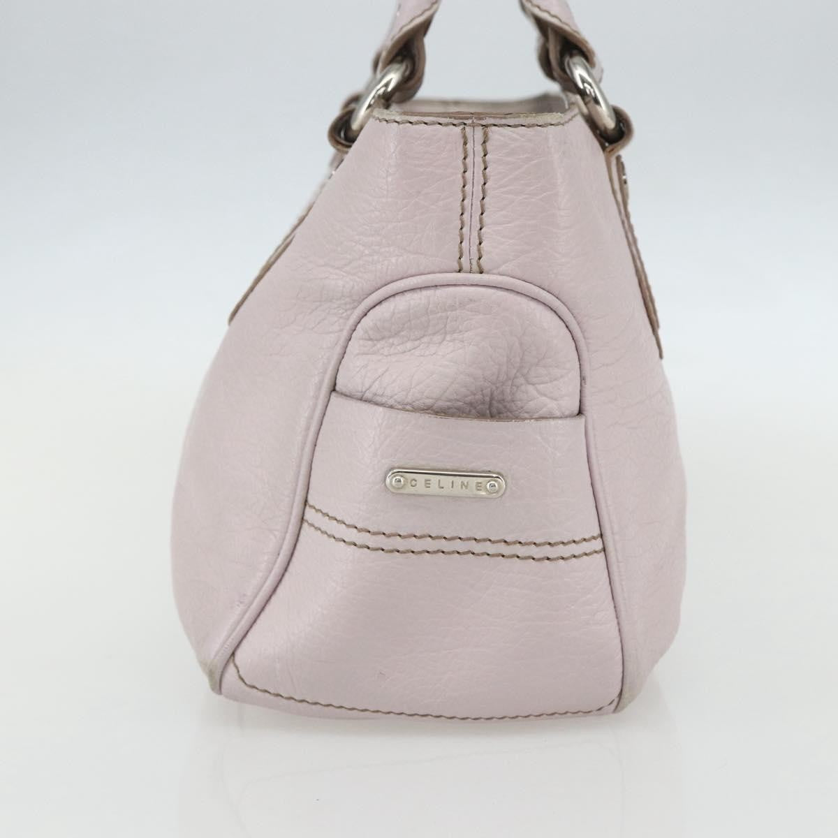 Celine Boogie Satchel Leather, PINK, LEATHER, Handbag