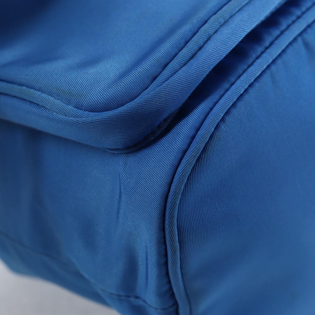 Prada Drawstring Bucket Bag Tessuto, BLUE, NYLON, Handbag