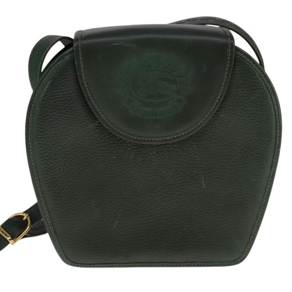 Burberry Vintage Shoulder Bag Leather, GREEN, LEATHER, Shoulder bag