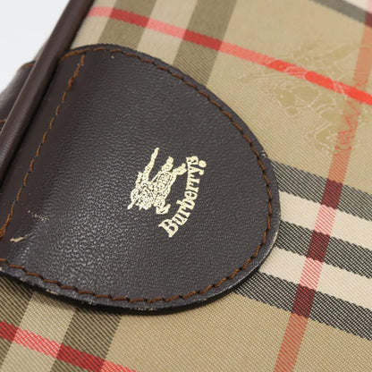 Burberry Vintage Duffle Bag Haymarket Canvas, BEIGE, CANVAS, Travel bag