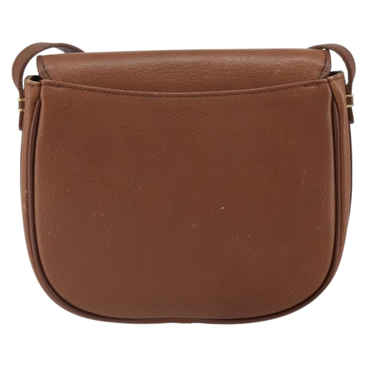 Burberry Vintage Flap Crossbody Bag Leather, BROWN, LEATHER, Shoulder bag