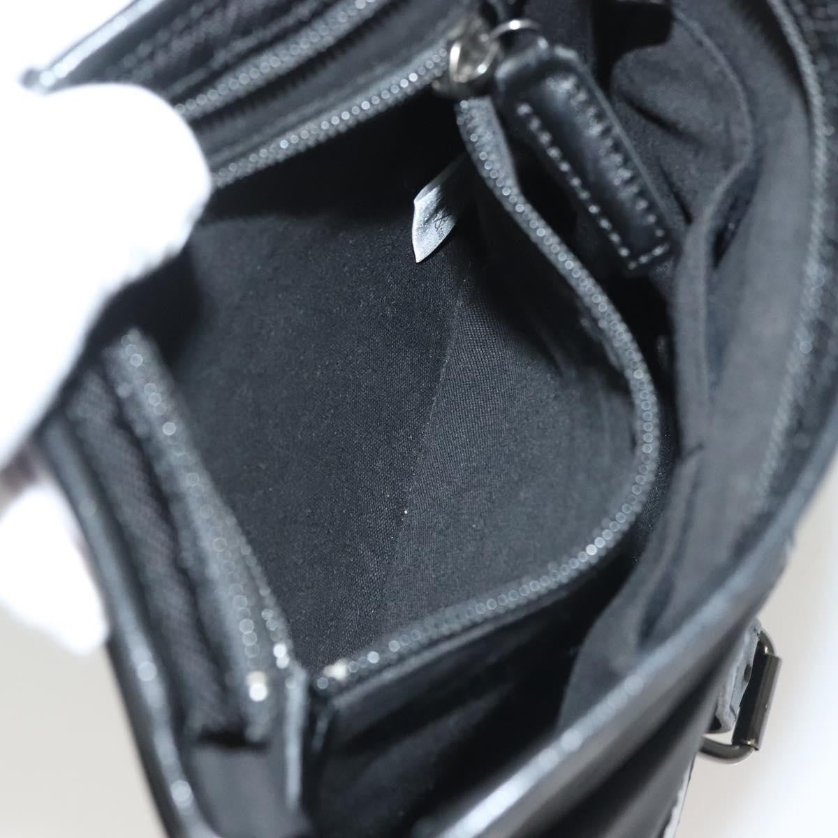 Burberry Front Pocket Messenger Bag Haymarket Canvas, BLACK, CANVAS, Shoulder bag