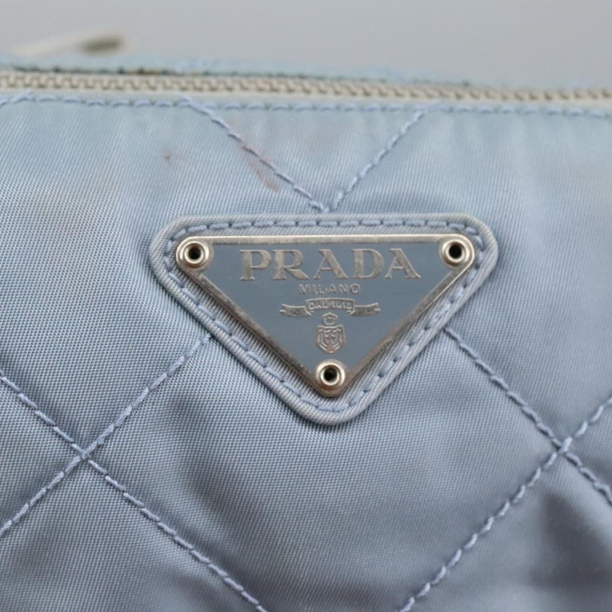 Prada Vintage Shoulder Bag Tessuto, BLUE, NYLON, Shoulder bag