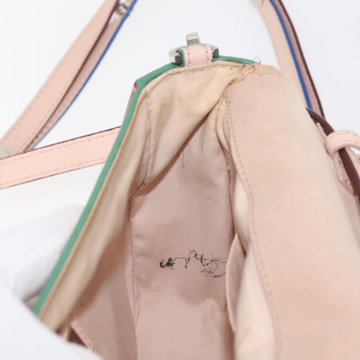 Fendi 3Baguette Convertible Crossbody Calfskin, PINK, LEATHER, Crossbody bag