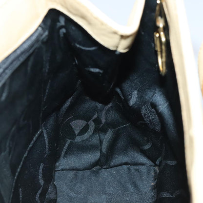 Salvatore Ferragamo Vintage Shoulder Bag Leather, BEIGE, LEATHER, Shoulder bag