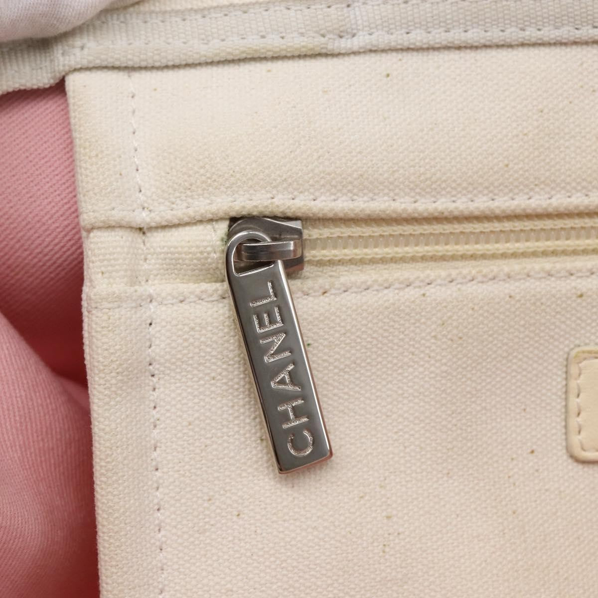 Chanel Cruise Tote Printed Canvas, BEIGE, CANVAS, Tote bag