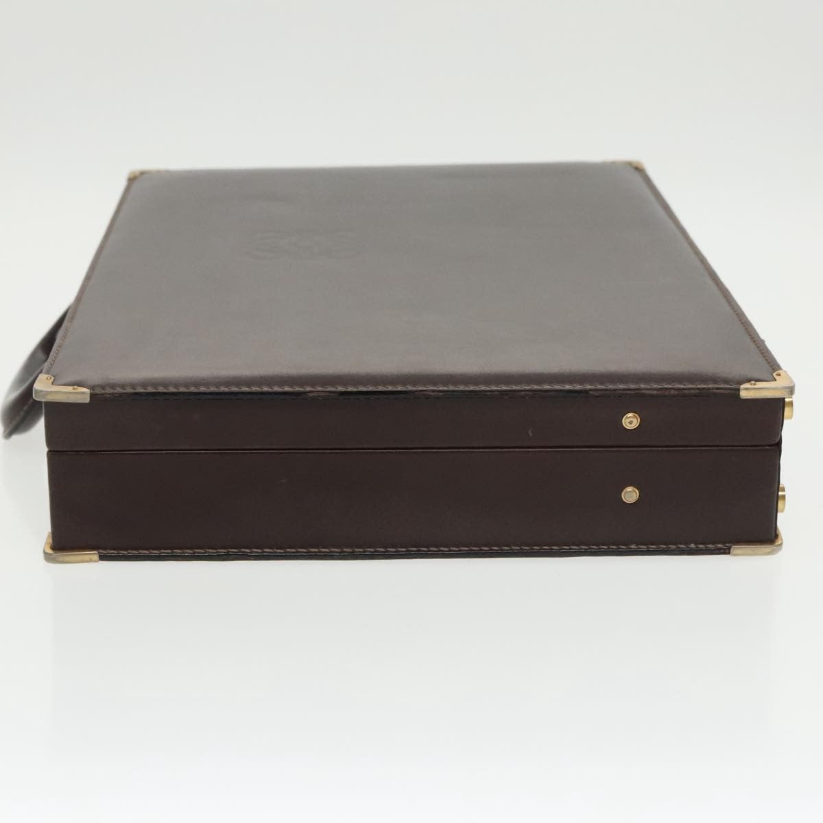 Loewe Anagram Business Leather, BROWN, LEATHER, Briefcase