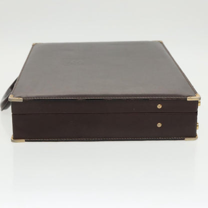Loewe Anagram Business Leather, BROWN, LEATHER, Briefcase