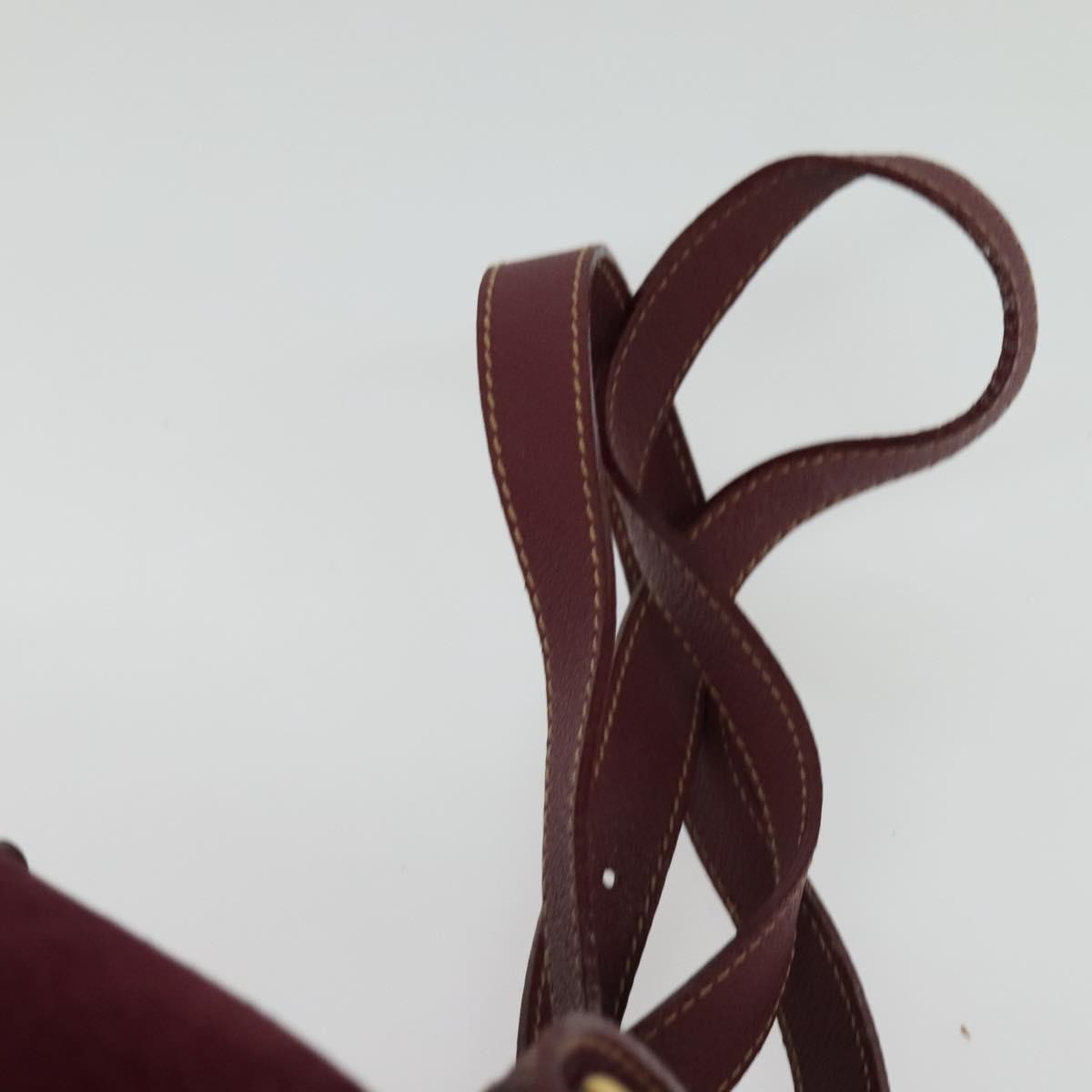 Gucci Vintage Bamboo Backpack Suede, PURPLE, SUEDE, Backpack