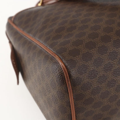 Celine Macadam Handbag Macadam with leather, BROWN, PVC, Handbag