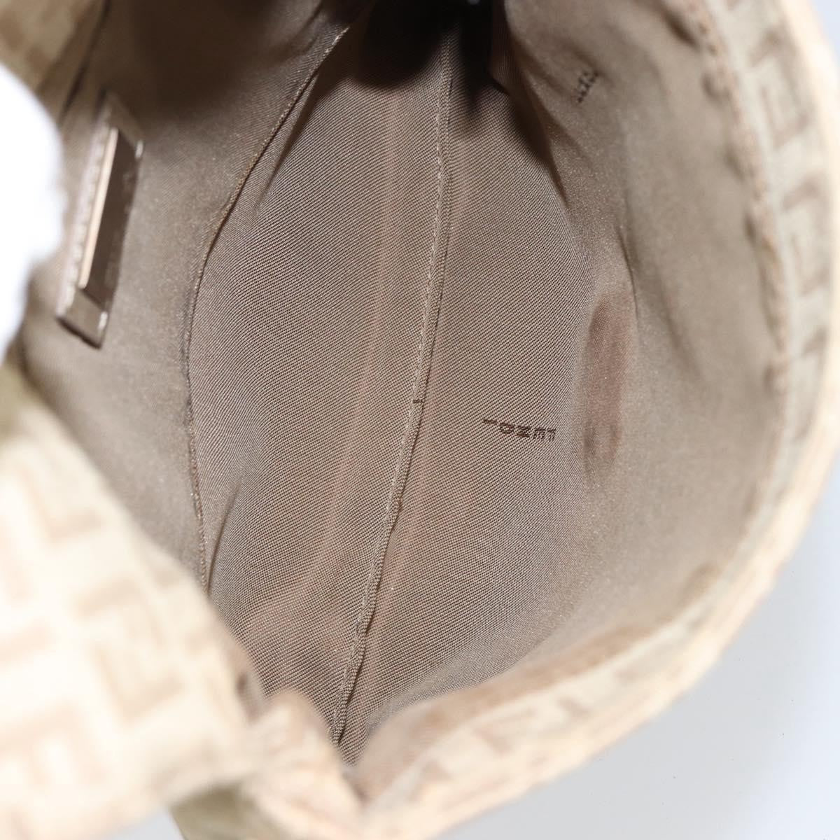 Fendi Vintage Flap Crossbody Bag Zucchino Canvas, BEIGE, CANVAS, Shoulder bag