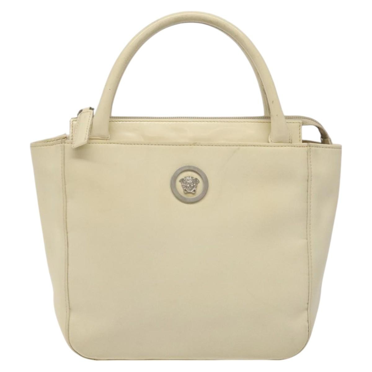 Versace Vintage Handbag Nylon, BEIGE, NYLON, Handbag