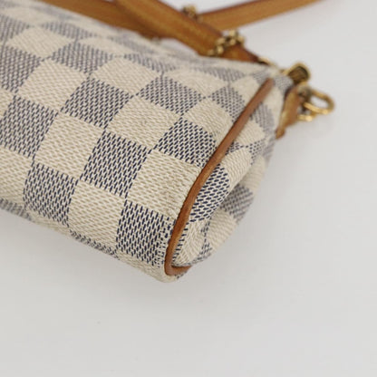 Louis Vuitton Eva Handbag Damier, BEIGE, CANVAS, Clutche & pouche