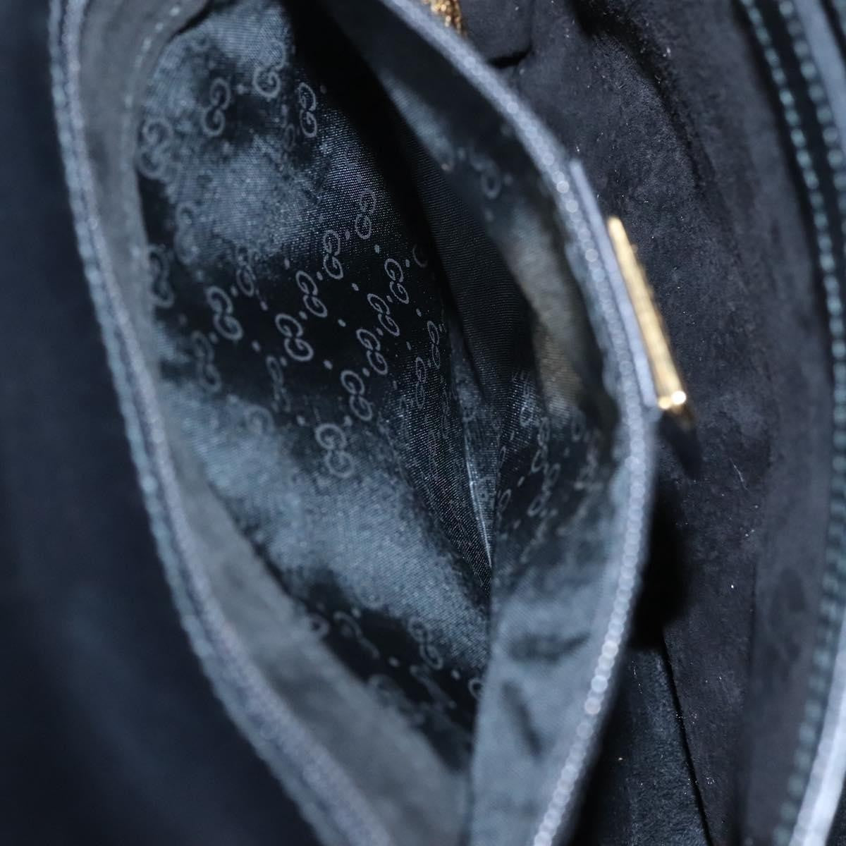 Gucci Vintage Handbag Leather, BLACK, LEATHER, Handbag