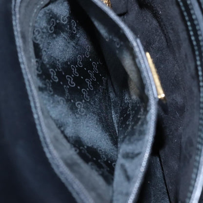 Gucci Vintage Handbag Leather, BLACK, LEATHER, Handbag