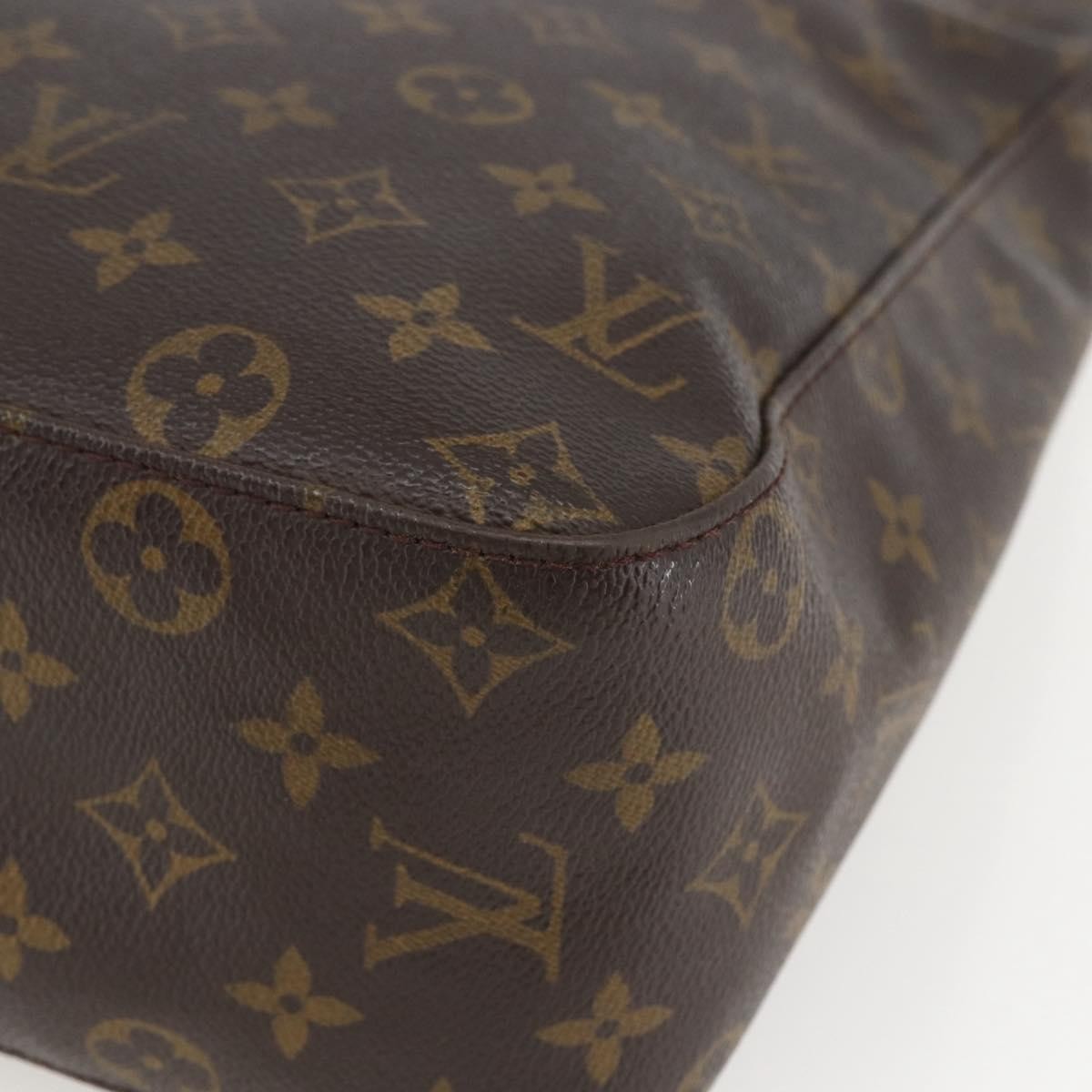 Louis Vuitton Looping Handbag Monogram Canvas, BROWN, CANVAS, Shoulder bag
