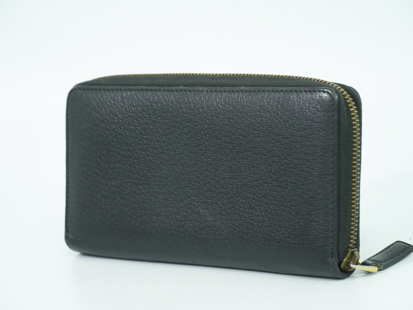 Gucci GG Marmont Zip Around Wallet Leather, BLACK, LEATHER, Wallets