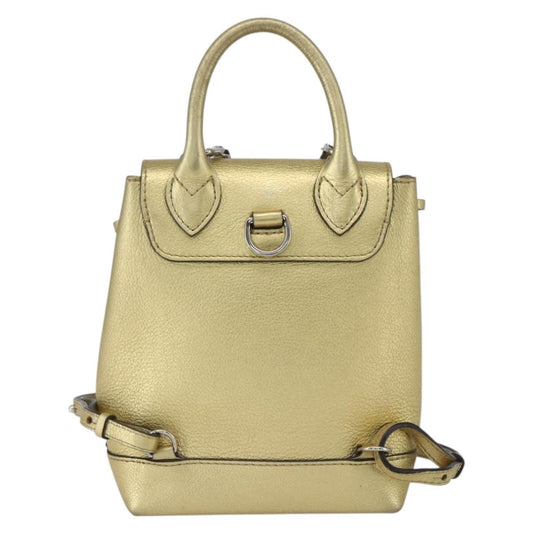 Louis Vuitton Lockme Backpack Leather, Gold, Leather, Backpack