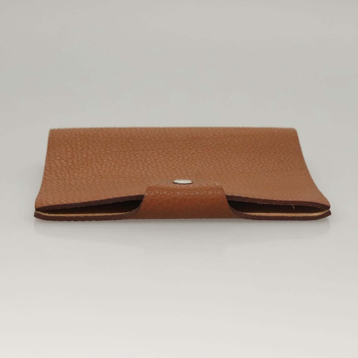 Hermes Ulysse Agenda Cover Leather, BROWN, LEATHER, Clutche & pouche