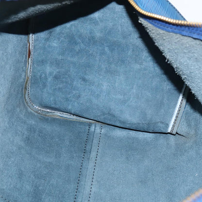 Louis Vuitton Keepall Bag Epi Leather, BLUE, LEATHER, Travel bag