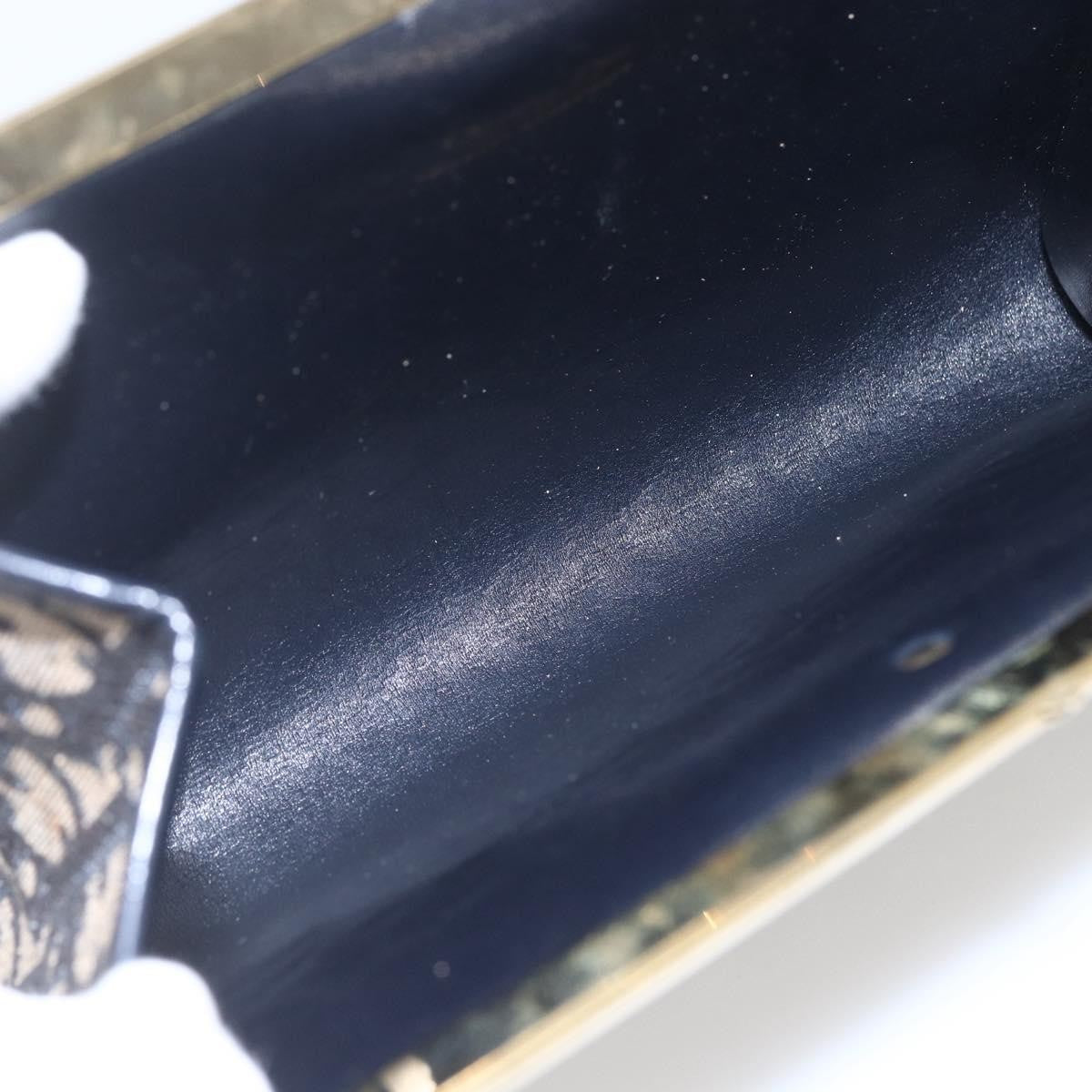 Christian Dior Vintage Trotter Pouch Canvas, NAVY, CANVAS, Clutche & pouche