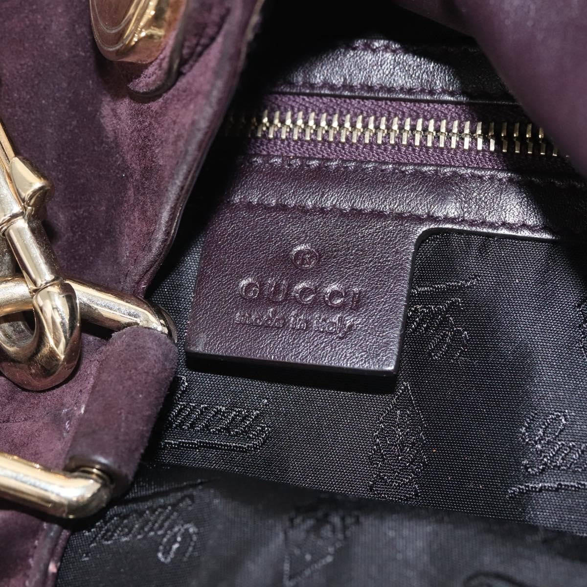 Gucci Hysteria Convertible Top Handle Bag Suede, BURGUNDY, SUEDE, Handbag