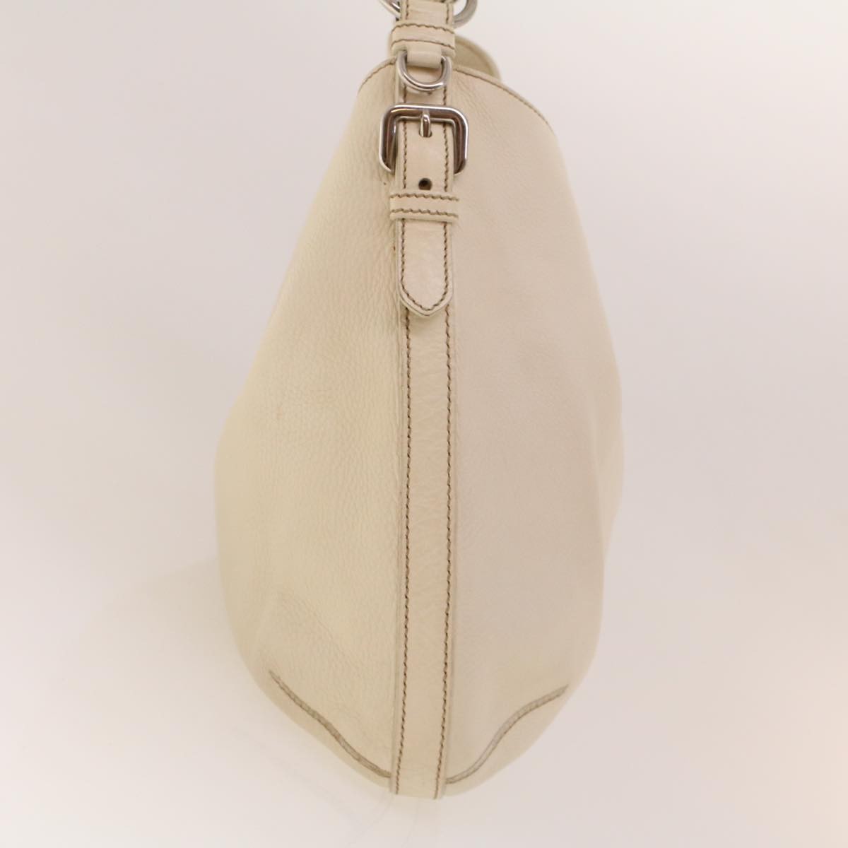 Prada Vintage Shoulder Bag Leather, White, Leather, Shoulder Bag