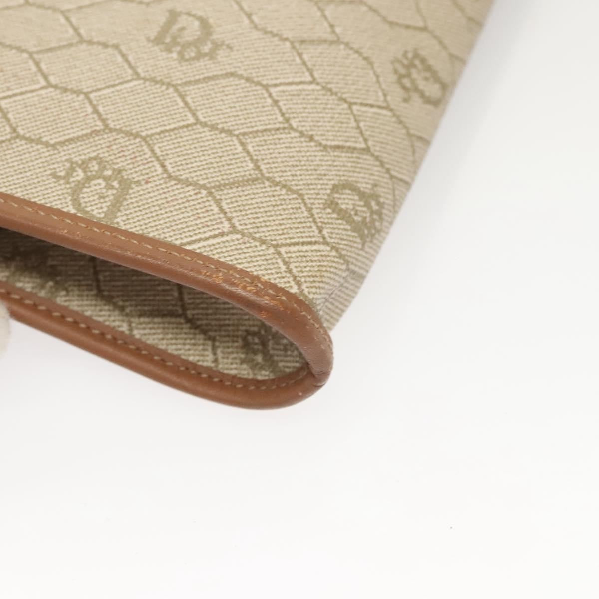 Christian Dior Vintage Honeycomb chain Canvas, BEIGE, CANVAS, Shoulder bag