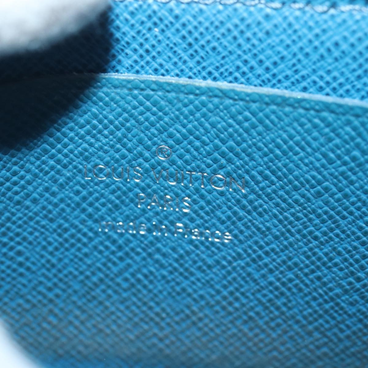 Louis Vuitton Porte-Monnaie NM Wallet Epi leather, BLUE, LEATHER, Wallets