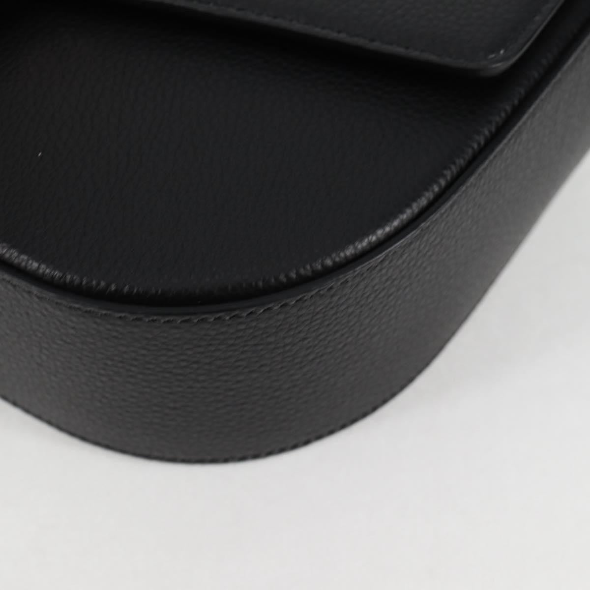 Versace Virtus Flap Messenger Bag Leather, BLACK, LEATHER, Crossbody bag