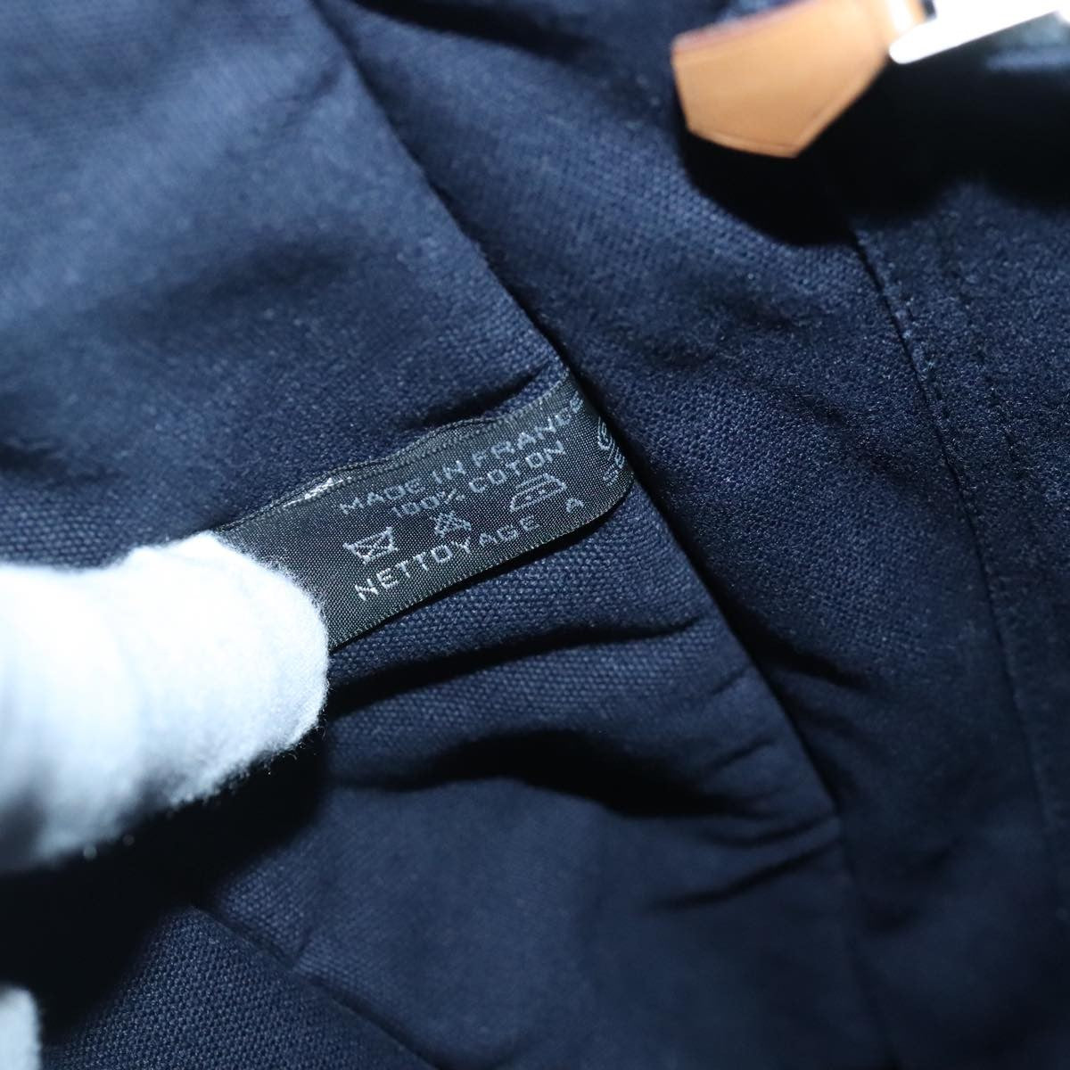 Hermes Fourre-tout Herline Fourre-tout Herline, NAVY, CANVAS, Tote bag