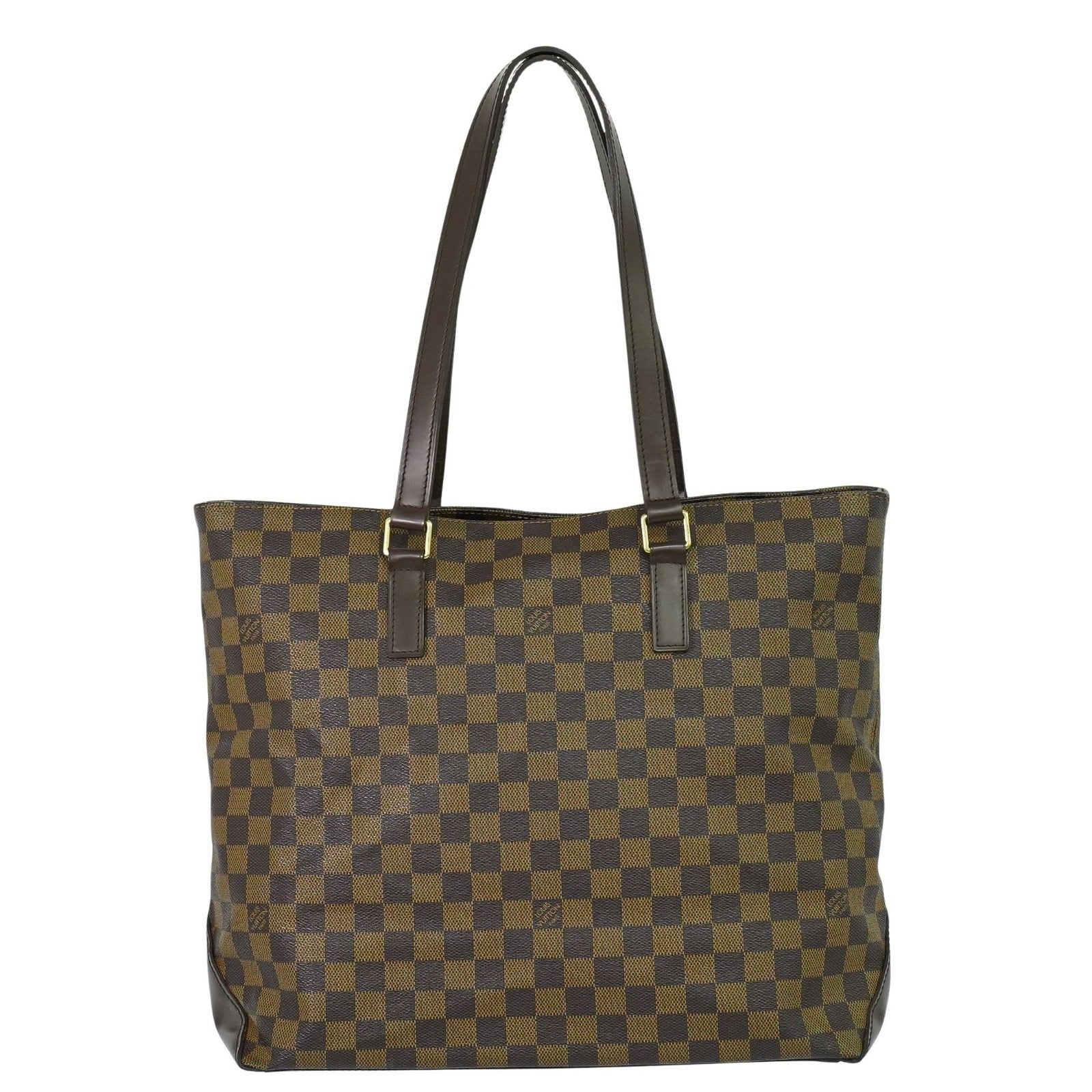 Louis Vuitton Cabas Mezzo Damier, BROWN, CANVAS, Tote bag