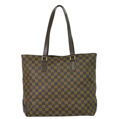 Louis Vuitton Cabas Mezzo Damier, BROWN, CANVAS, Tote bag