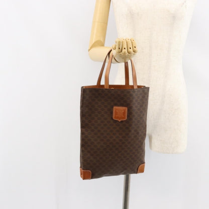 Celine Vintage Macadam Tote bag Canvas, BROWN, CANVAS, Tote bag