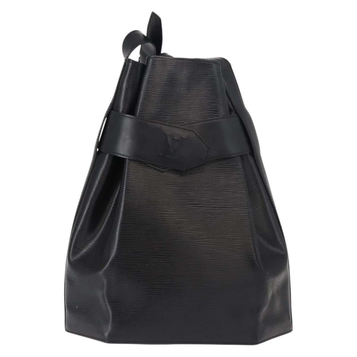 Louis Vuitton Vintage Sac d'Epaule Handbag Epi Leather, BLACK, LEATHER, Shoulder bag