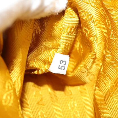 Prada Pochette Tessuto Gaufre, YELLOW, NYLON, Clutche & pouche
