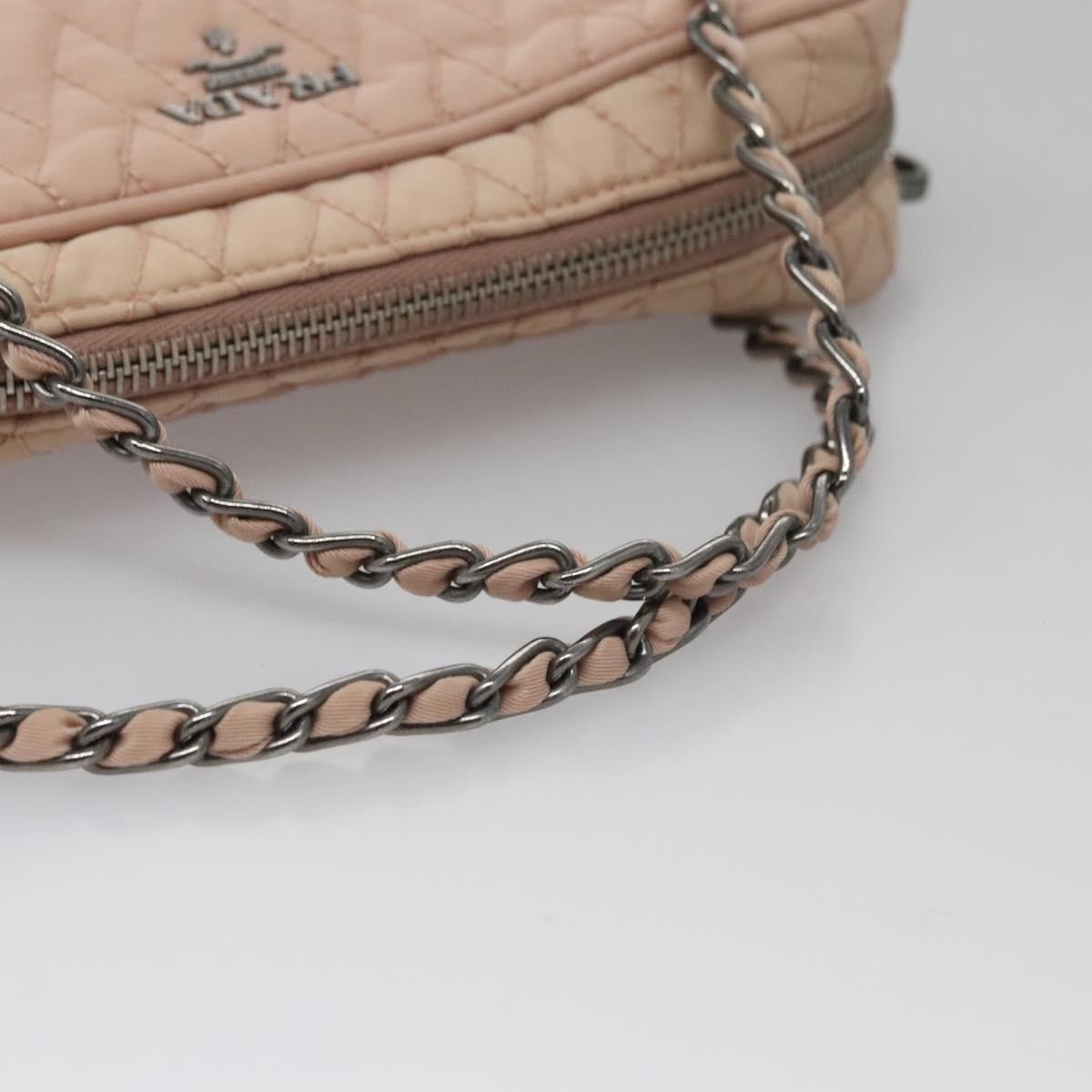 Prada Camera Bag Quilted Tessuto, PINK, NYLON, Crossbody bag
