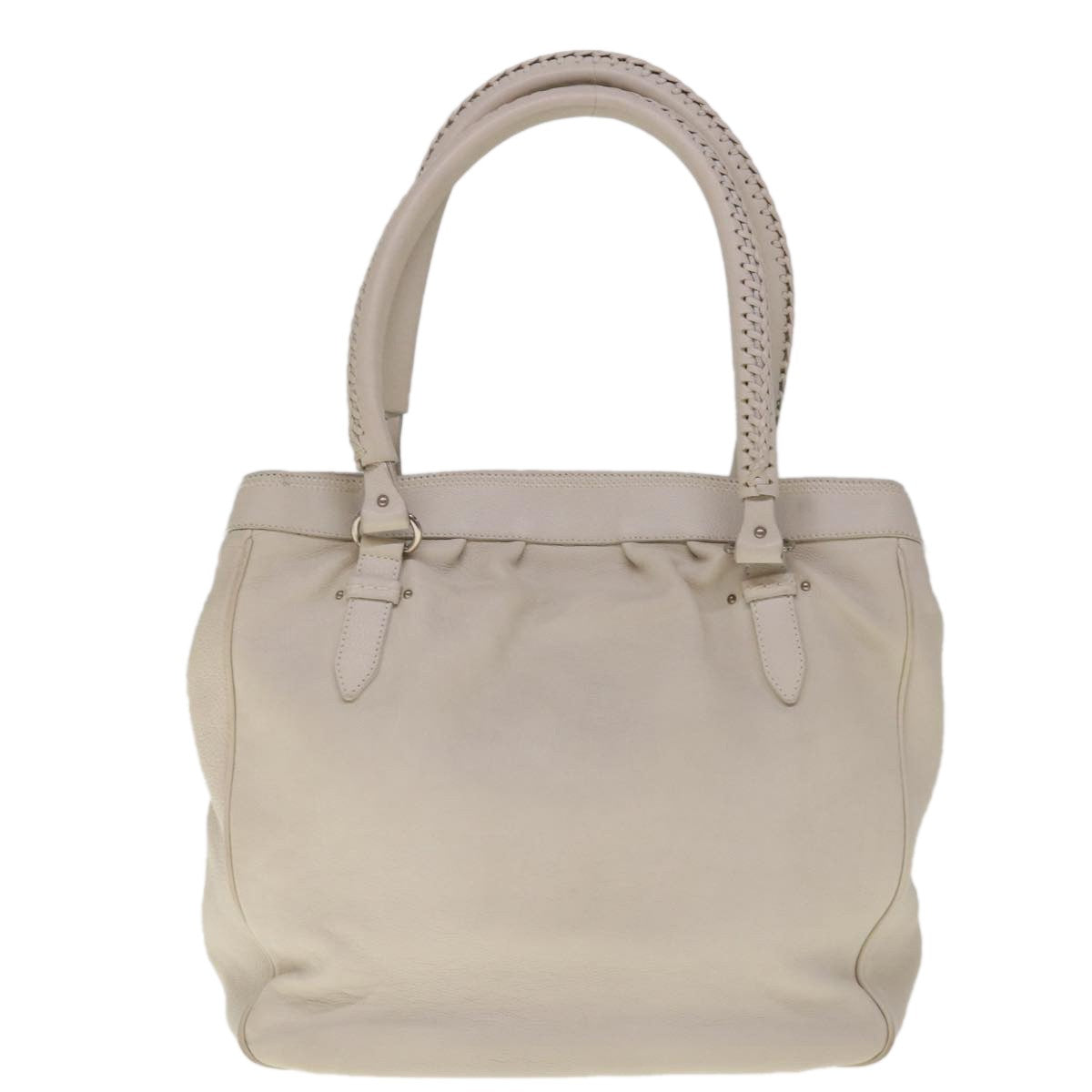 Christian Dior Vintage Handbag Leather, WHITE, LEATHER, Handbag
