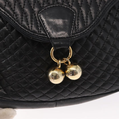 Bally Vintage Shoulder Bag Leather, BLACK, LEATHER, Shoulder bag