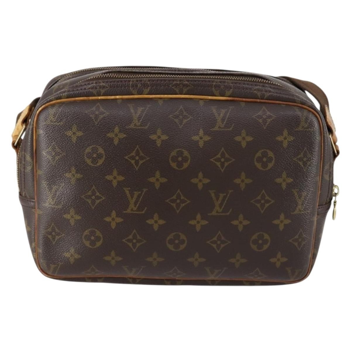 Louis Vuitton Reporter Bag Monogram Canvas, BROWN, CANVAS, Shoulder bag
