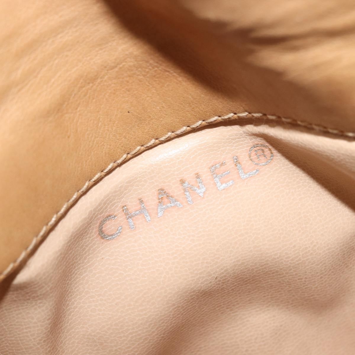 Chanel Vintage Flap Waist Bag Leather, BEIGE, LEATHER, Clutche & pouche