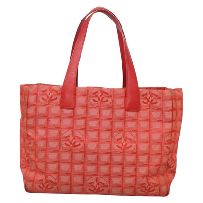 Chanel Travel Line Tote Nylon, RED, NYLON, Tote bag