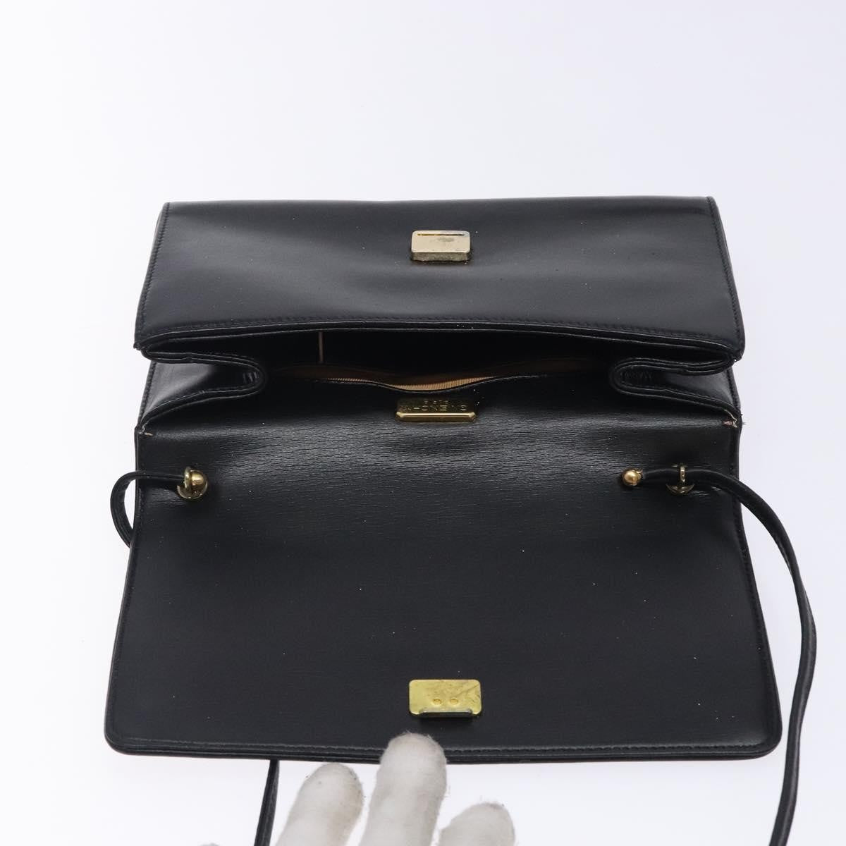 Givenchy Vintage 4G shoulder bag Leather, BLACK, LEATHER, Shoulder bag