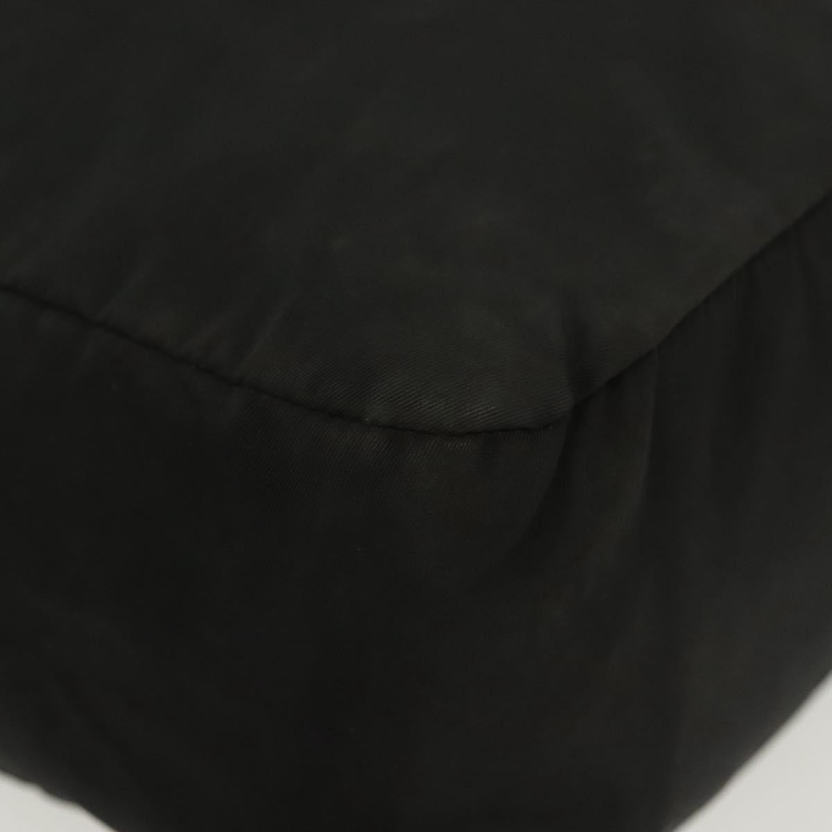 Prada Vintage Zip Handbag Tessuto, BLACK, NYLON, Handbag