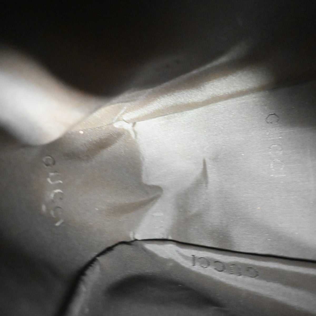 Gucci Vintage Bamboo Handle Open Hobo Leather, BEIGE, LEATHER, Handbag