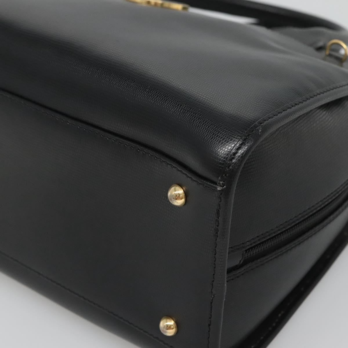 Celine Circle Logo Handbag Leather, BLACK, LEATHER, Handbag