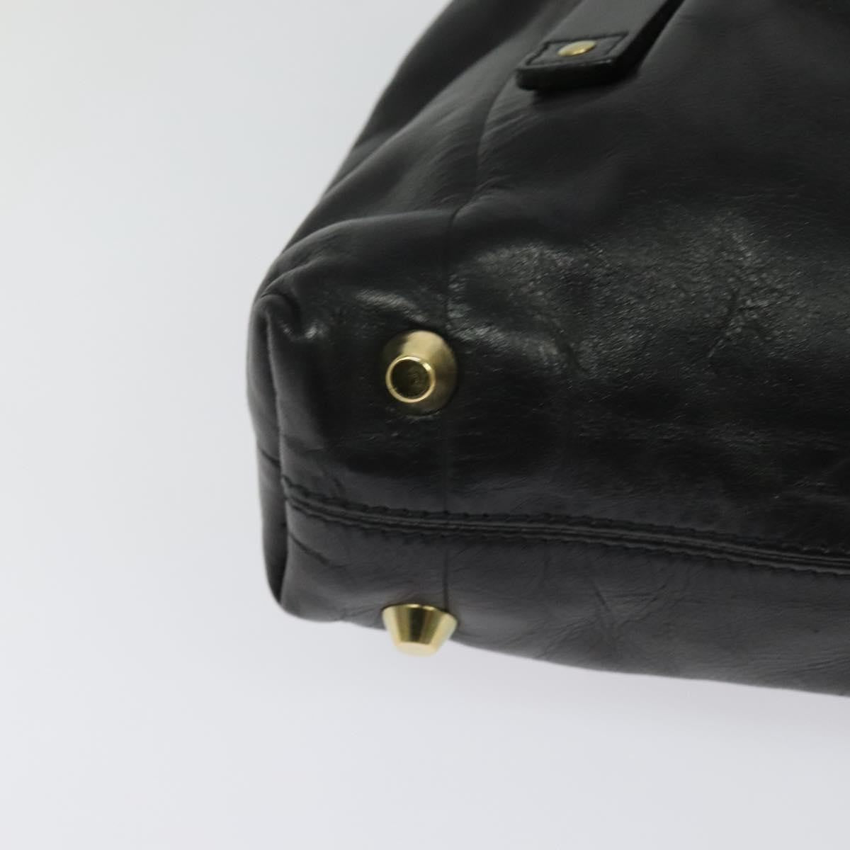 Chloe Victoria Handbag Leather, BLACK, LEATHER, Handbag