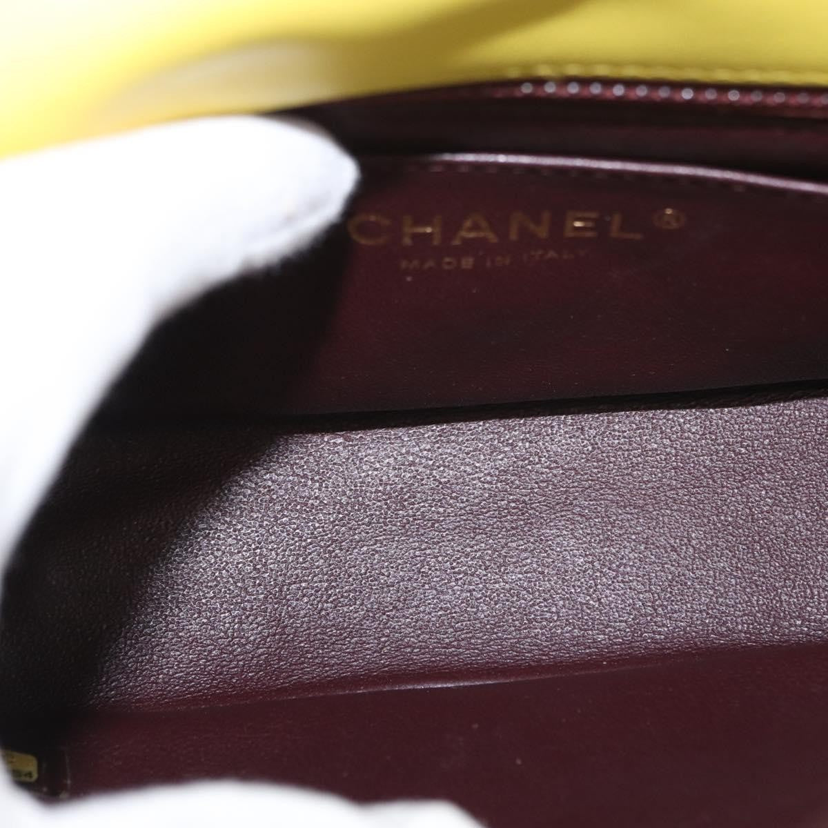 Chanel Chic With Me Flap Bag Quilted Jersey, YELLOW, COTTON, Shoulder bag