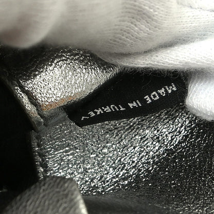 Miu Miu Nappa Matelassè Leather, Silver, Leather, Handbag