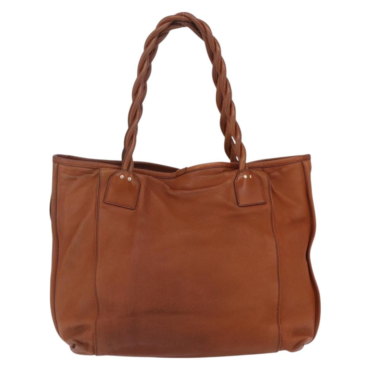 Chloe Vintage Tote bag Leather, BROWN, LEATHER, Tote bag